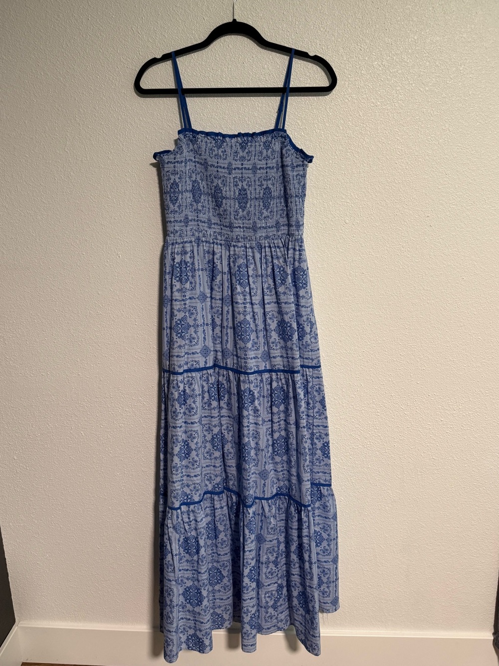 Women’s Flying Tomato Blue Woven Maxi Dress Size Large